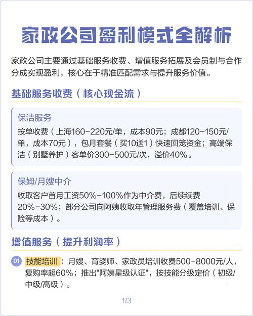 家政服务加盟店如何实现盈利？